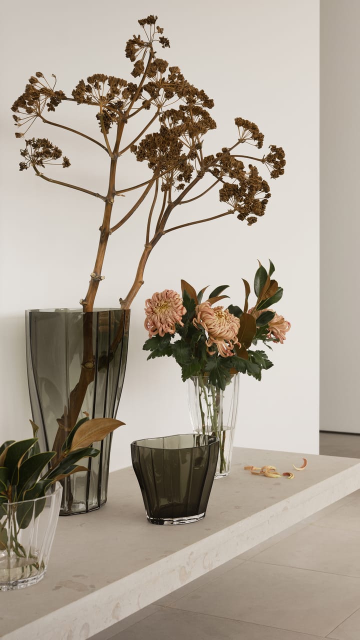 Reed vase 17,5 cm, Klar Orrefors