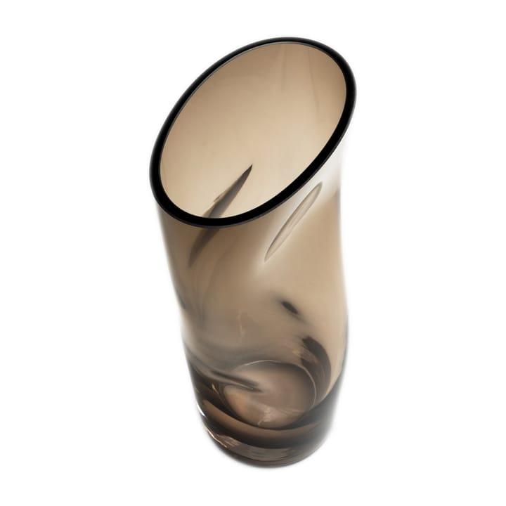 Squeeze vase 23 cm, Brun Orrefors