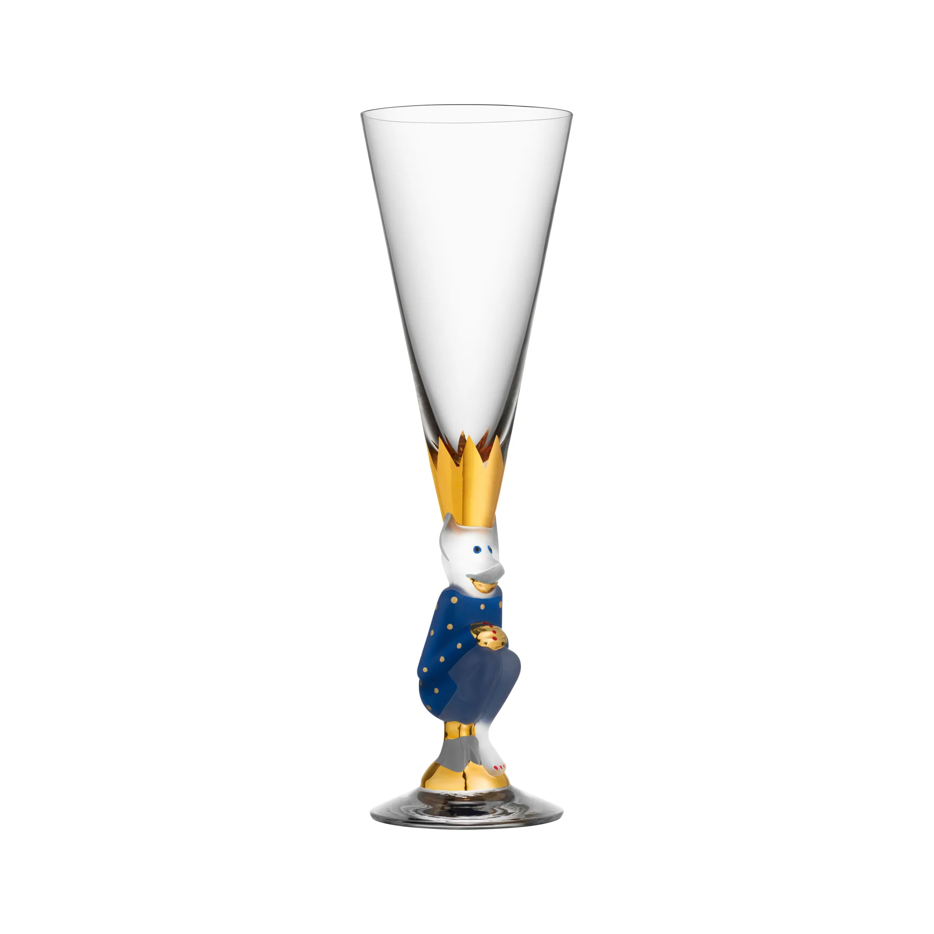 The Sparkling Devil champagneglass 19 cl, Blå Orrefors