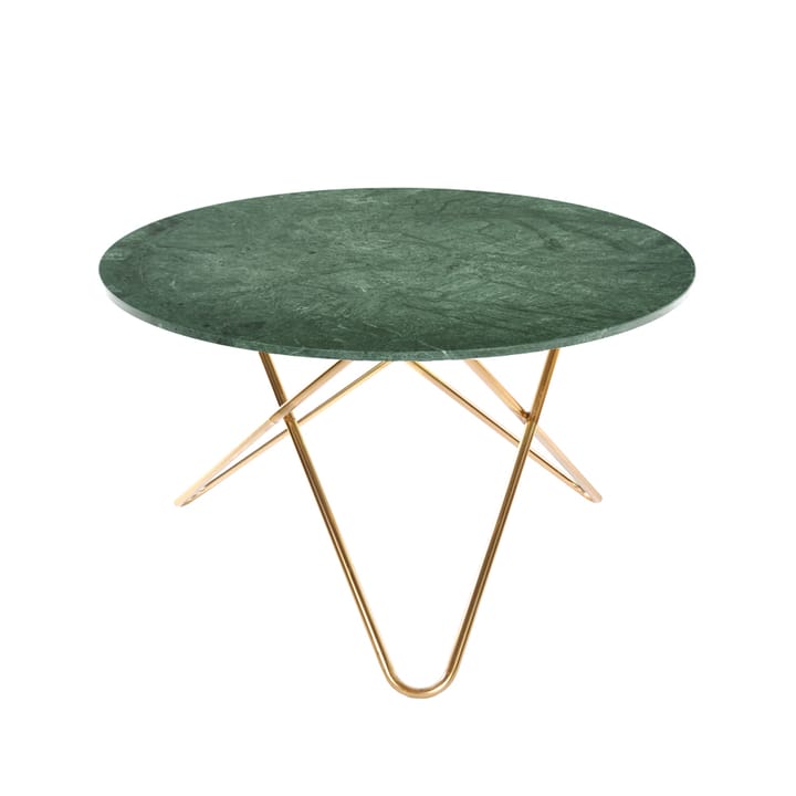 Big O Table spisebord - marmor indio, messingstativ - OX Denmarq