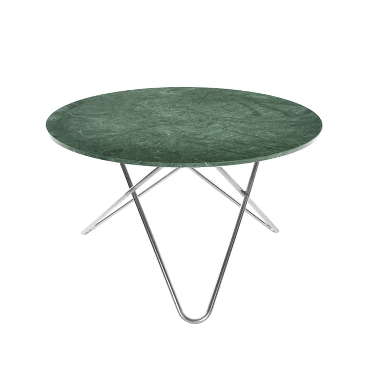 Big O Table spisebord - marmor indio, rustfritt stativ - OX Denmarq
