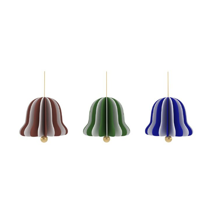 OYOY Christmas Bell juleanheng 3 deler Nutmeg-green-blue