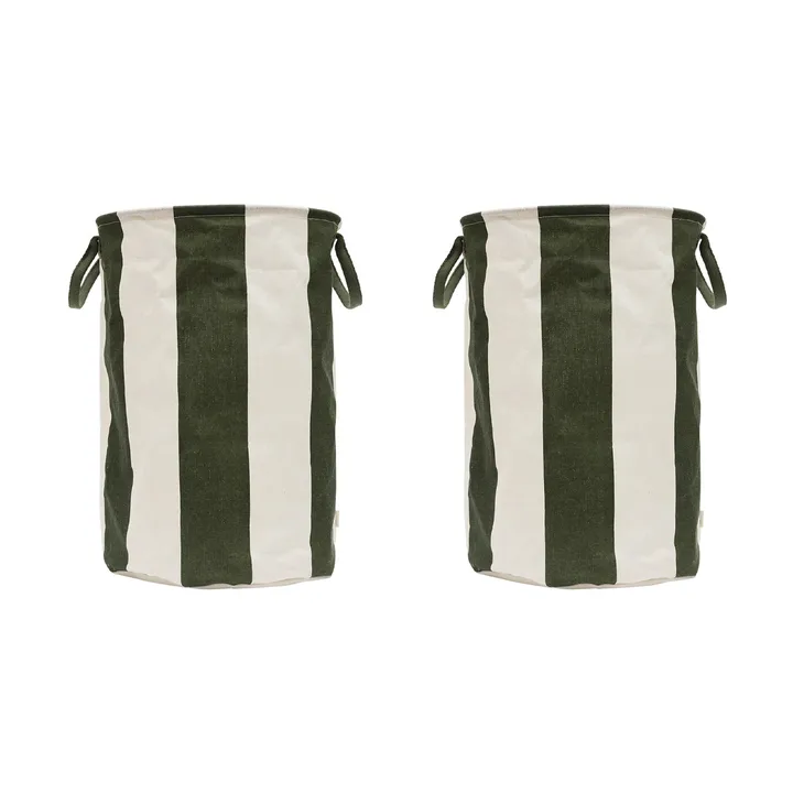 Kara oppbevaringskurv large Ø38x54 cm - Dark Green - OYOY