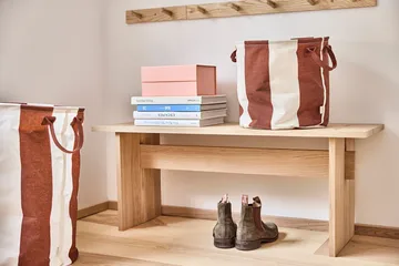 Kara oppbevaringskurv small Ø18x22 cm 2-pakning - Nutmeg - OYOY