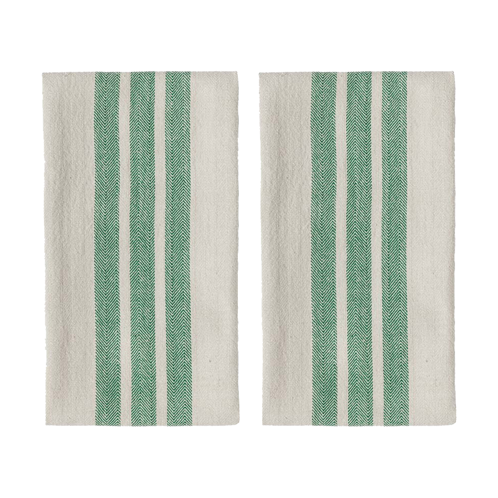 OYOY Linu kjøkkenhåndkle 2-pk Green