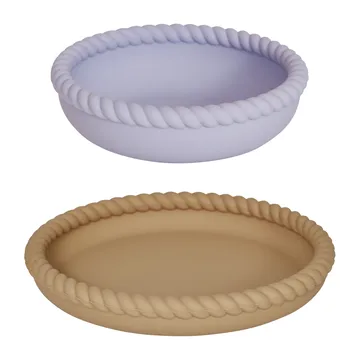 Mellow tallerken og skål - LightRubber-Lavendel - OYOY