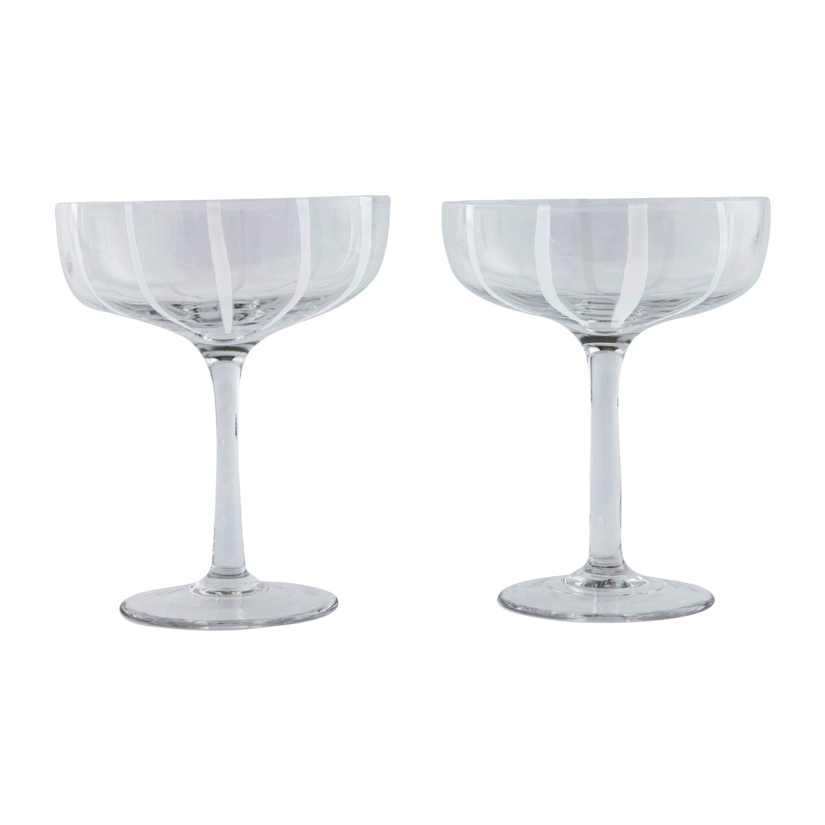 OYOY Mizu coupe champagneglass 2-stk. Clear