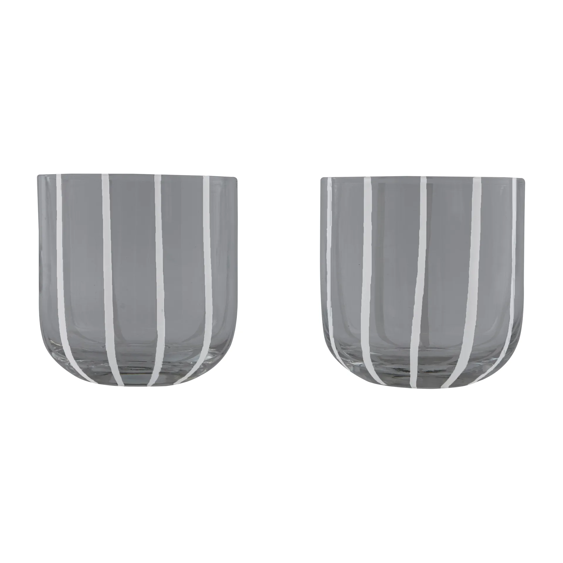 Mizu drikkeglass 2-pakning, Grey-white OYOY