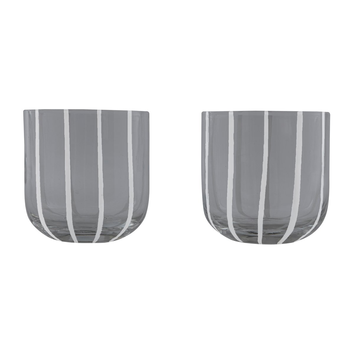 OYOY Mizu drikkeglass 2-pakning Grey-white