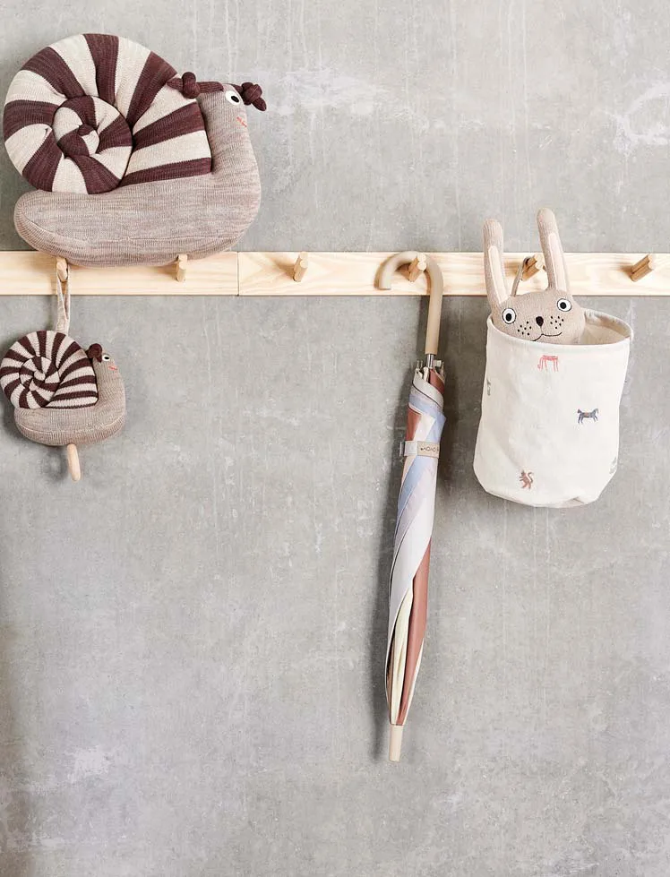 Moira oppbevaringskurv small Ø18x22 cm 2 deler, Multi OYOY