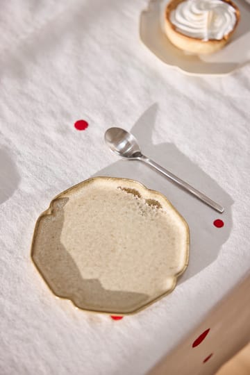 Nori desserttallerken 13x15 cm 2-pakning - Latte - OYOY