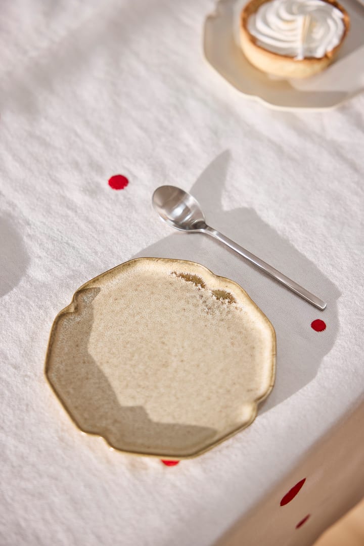 Nori desserttallerken 13x15 cm 2-pakning, Latte OYOY