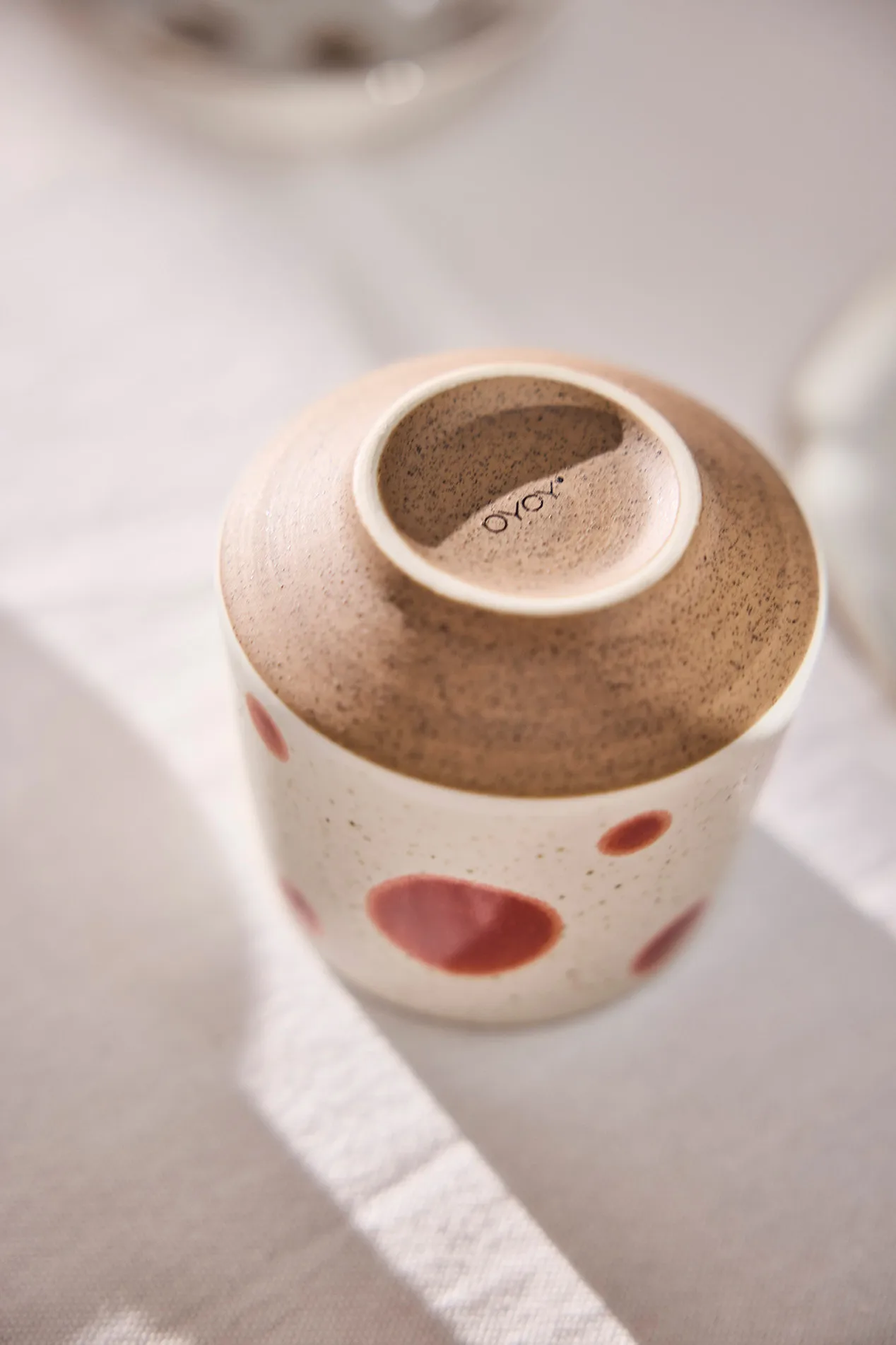 Nori dot kopp Ø6,95 cm 2-pakning, Blue-red OYOY