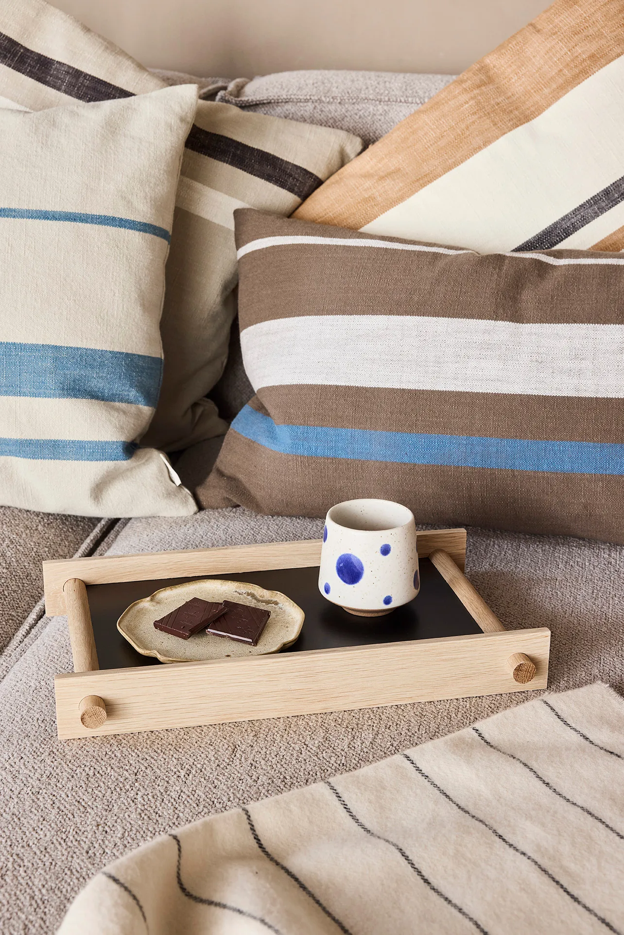 Nori dot kopp Ø6,95 cm 2-pakning, Blue-red OYOY