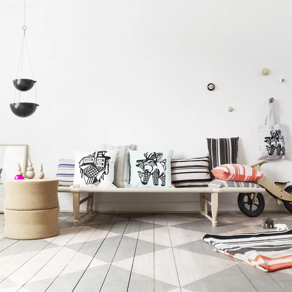 Pif paf puf hengende kurv mørkegrå, 2 etasjer OYOY