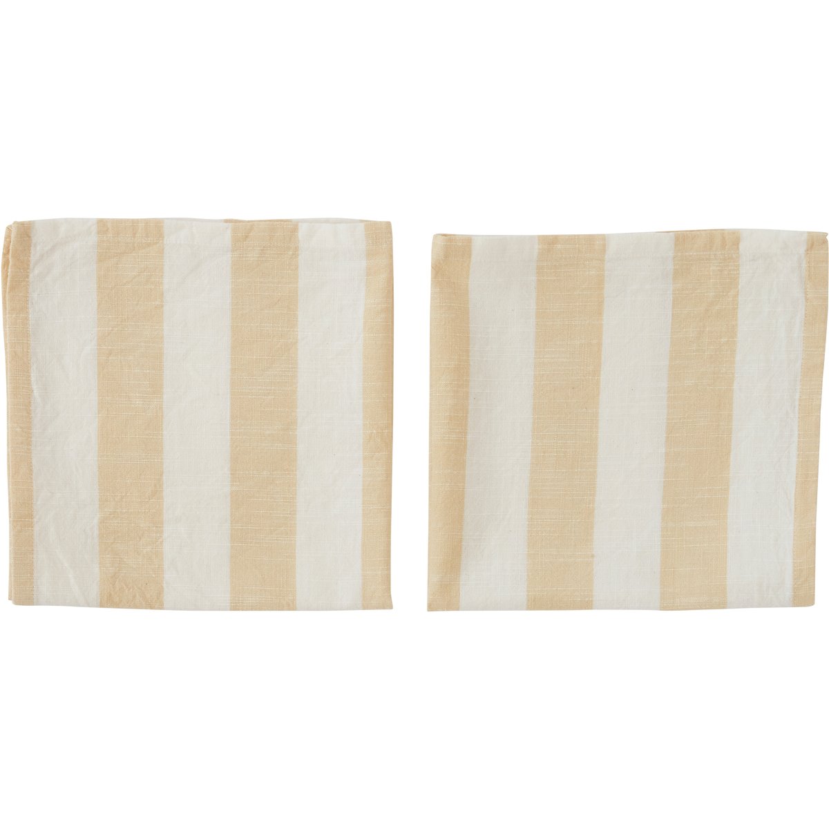 OYOY Striped serviett 45 x 45 cm 2-pakning Vanilla