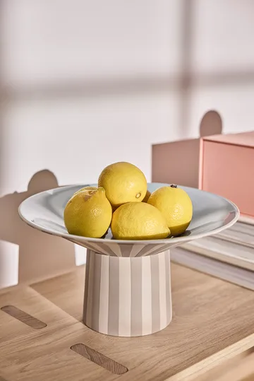 Toppu centerpiece høy Ø30x17 cm - Clay-Ice blue - OYOY