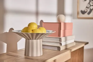 Toppu centerpiece høy Ø30x17 cm - Clay-Ice blue - OYOY