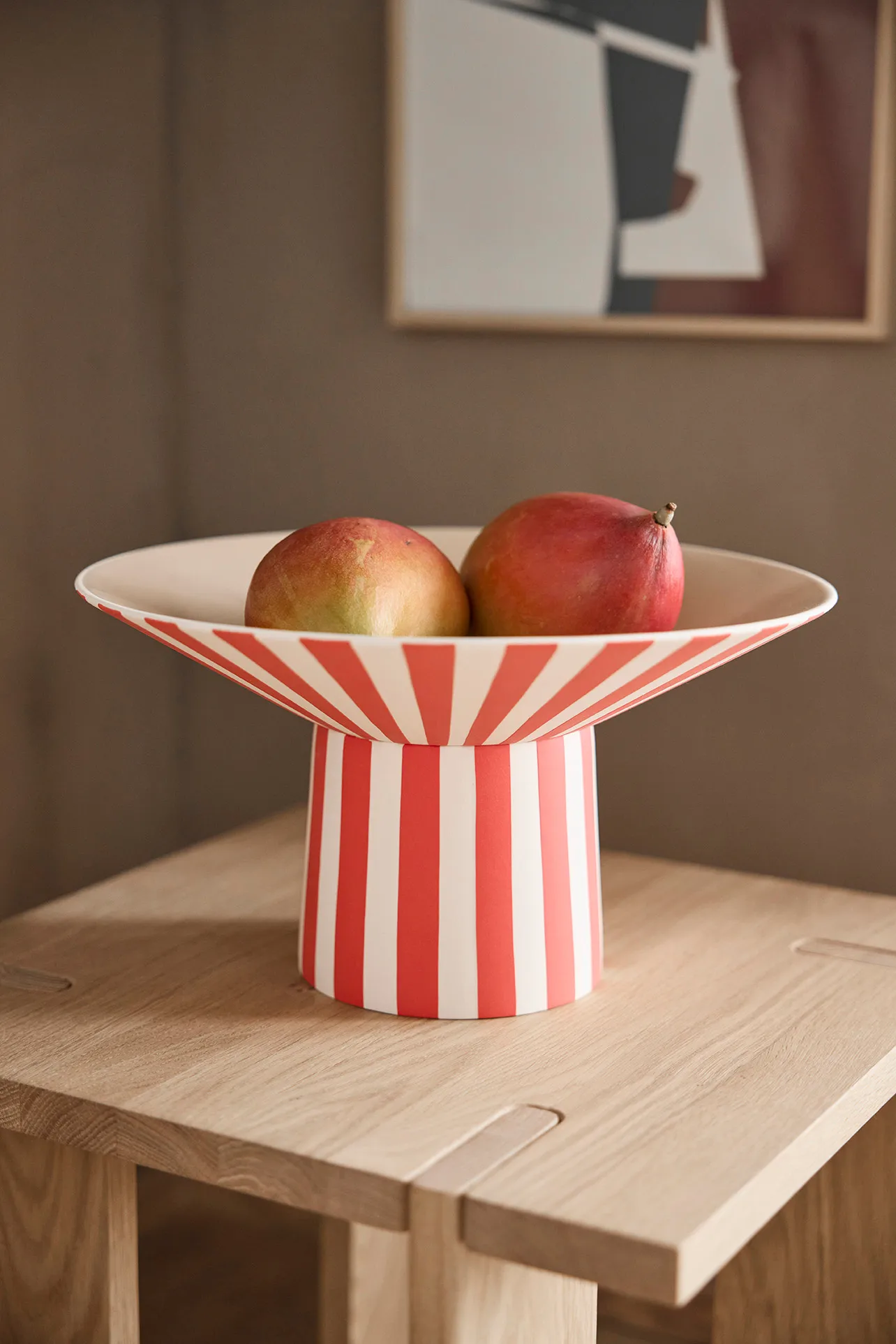 Toppu centerpiece høy Ø30x17 cm, Red-peach OYOY