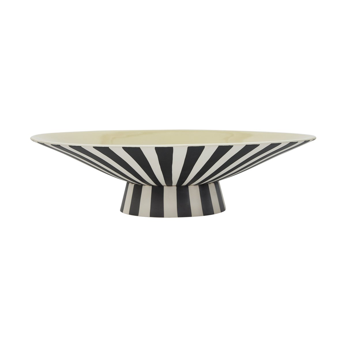 OYOY Toppu centerpiece lav 10,5xØ39 cm Vanilla-black-white