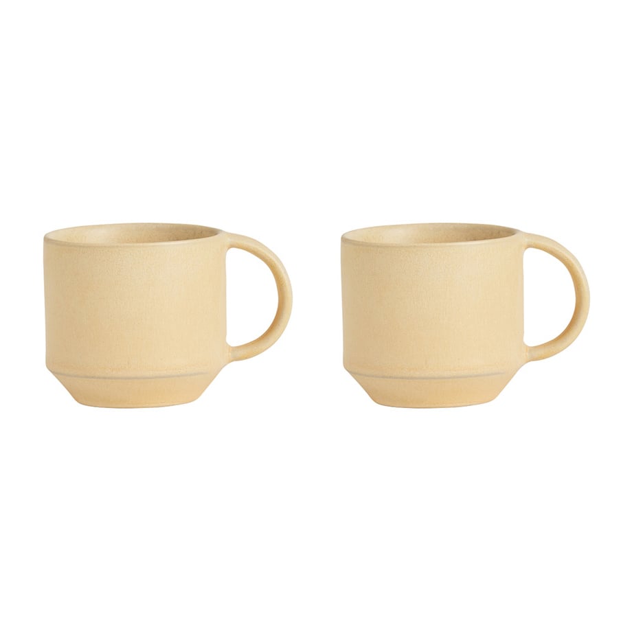 OYOY Yuka espressokopp 2-pk Butter