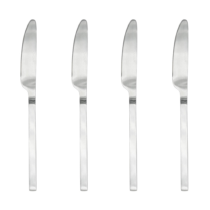 OYOY Yuka kniv 4-pk Brushed Steel