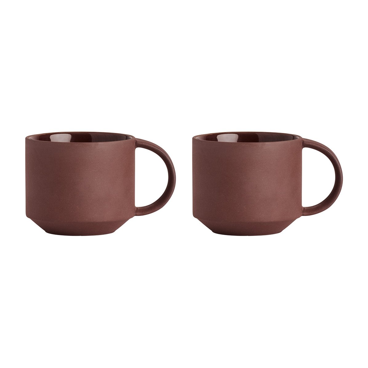 OYOY Yuka kopp 2-pakning Dark (brun)