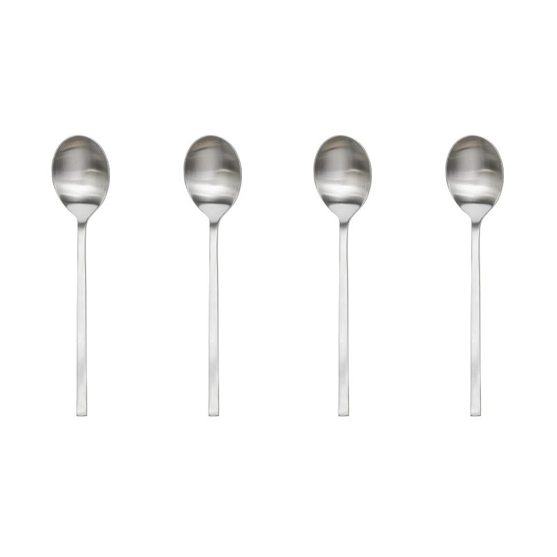OYOY Yuka teskje 4-pk Brushed Steel