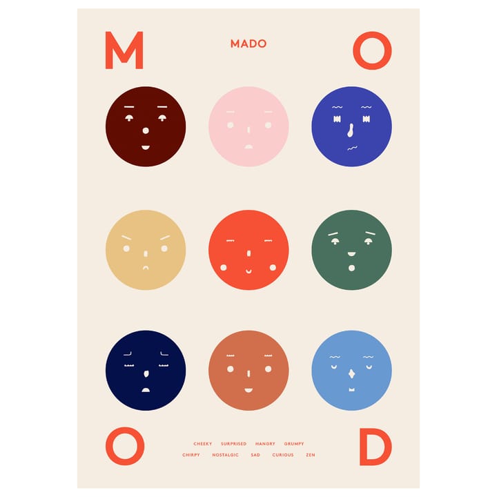 9 Moods poster, 70x100 cm Paper Collective