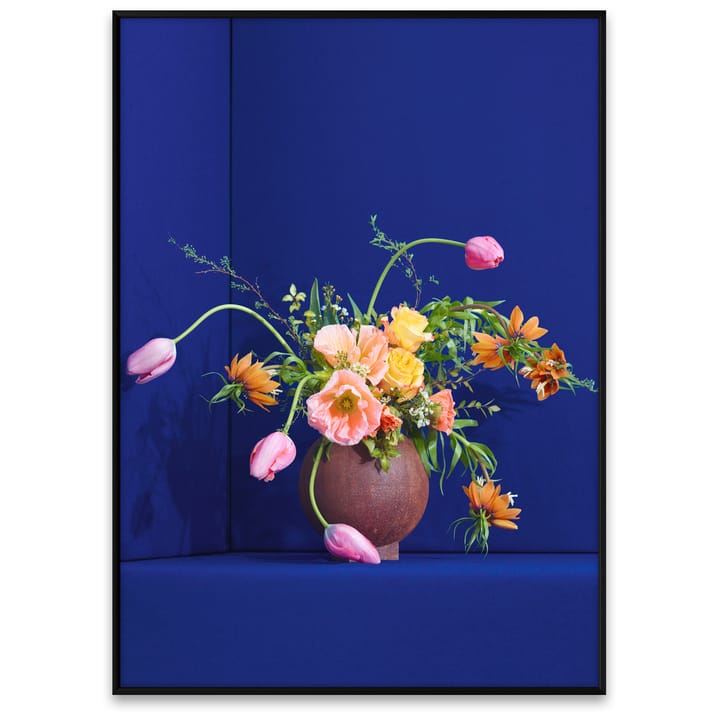 Blomst 01 Blue poster, 70x100 cm Paper Collective
