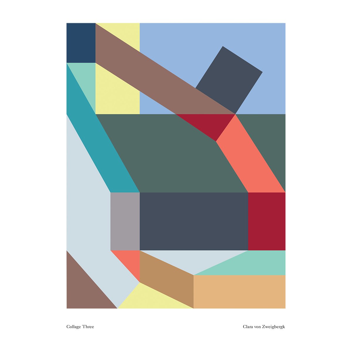 Paper Collective Collage Three plakat 50 x 70 cm