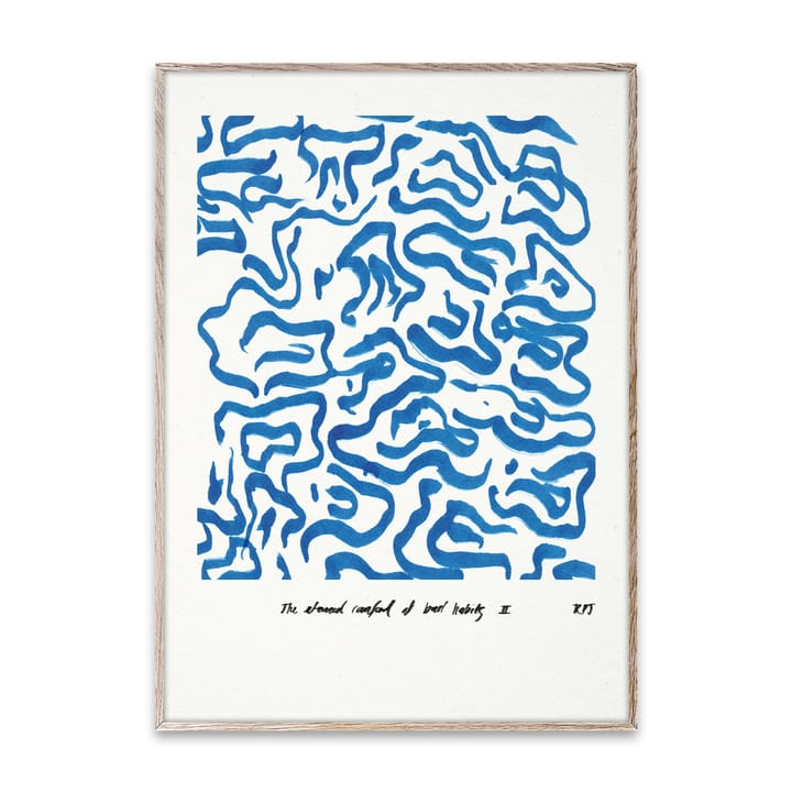 Comfort – Blue plakat, 50 x 70 cm Paper Collective