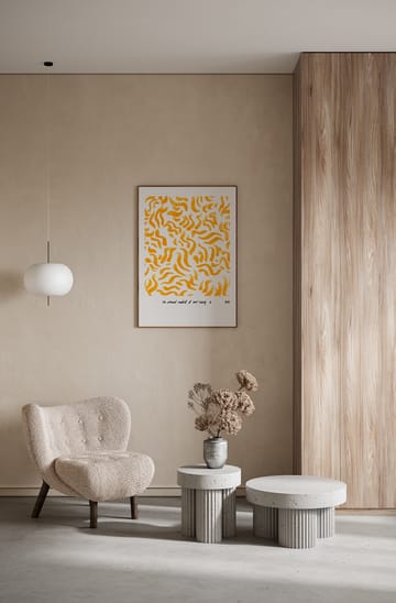 Comfort – Yellow plakat - 50 x 70 cm - Paper Collective