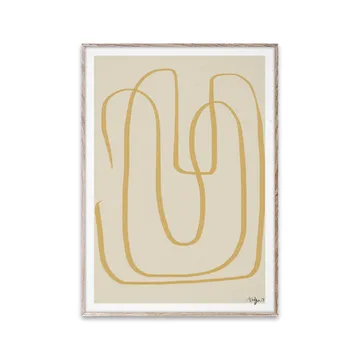 Different Ways I poster gul - 30x40 cm - Paper Collective