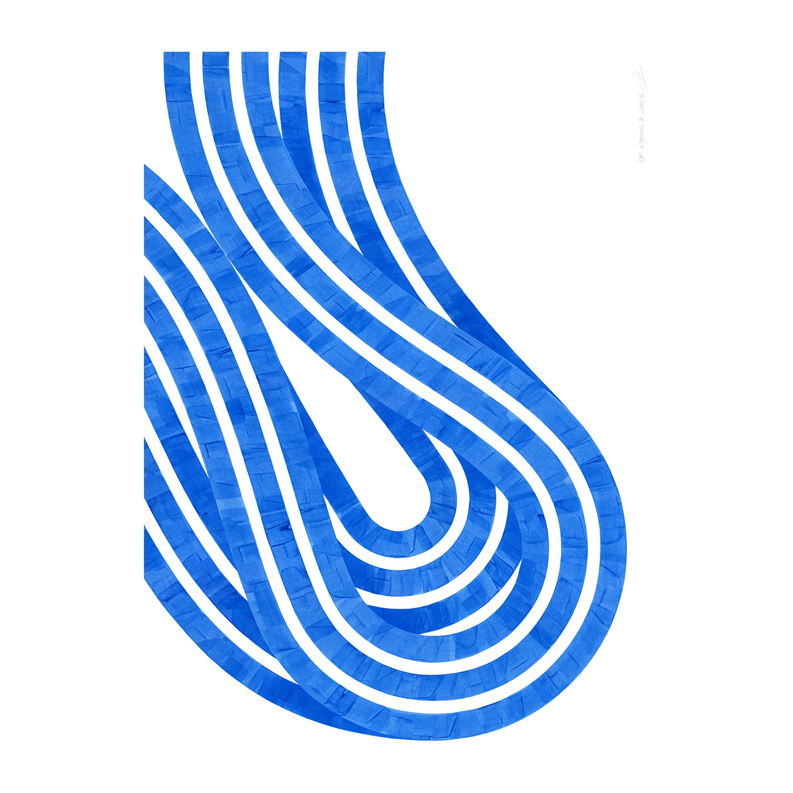 Entropy Blue 02 plakat, 30 x 40 cm Paper Collective