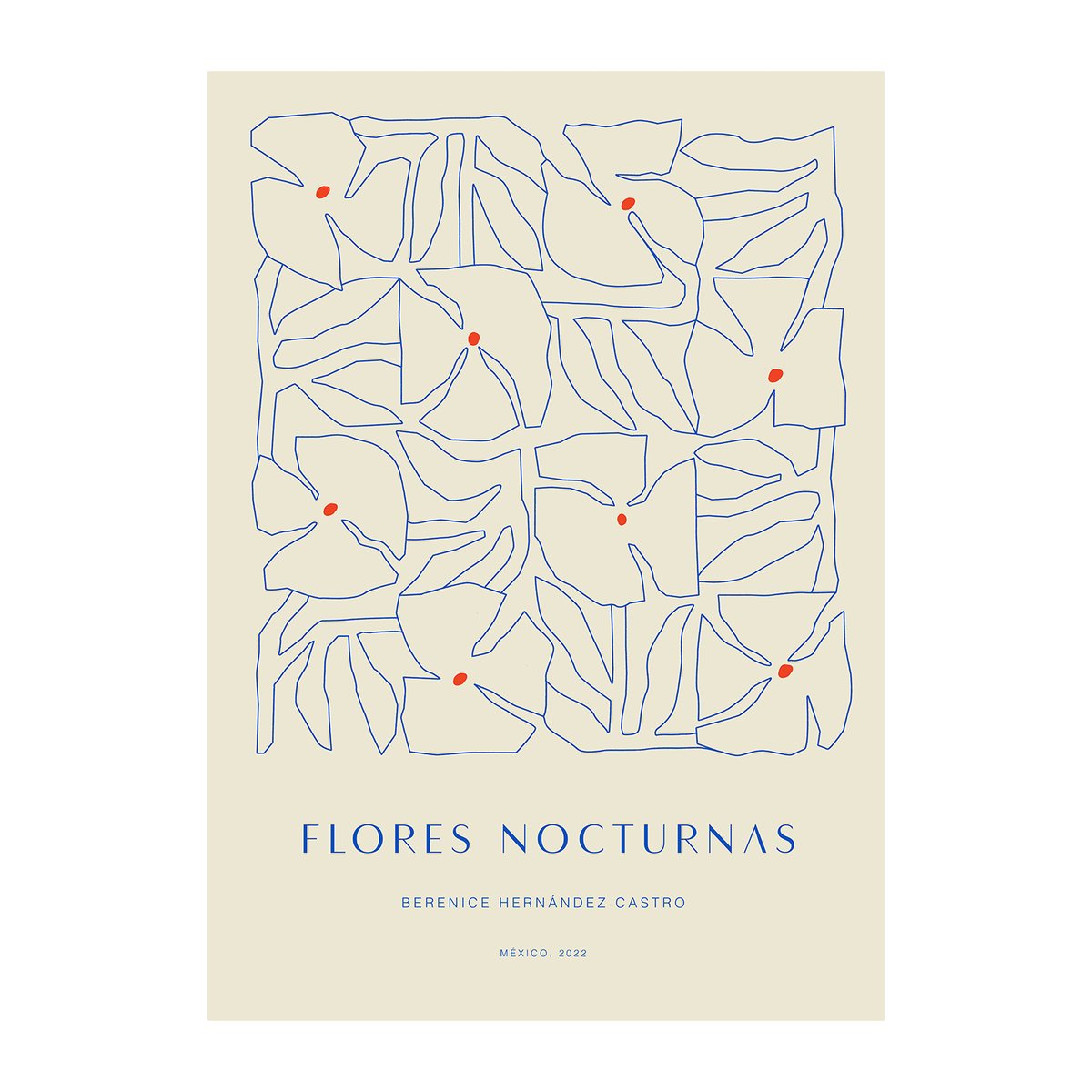 Paper Collective Flores Nocturnas 01 plakat 30 x 40 cm