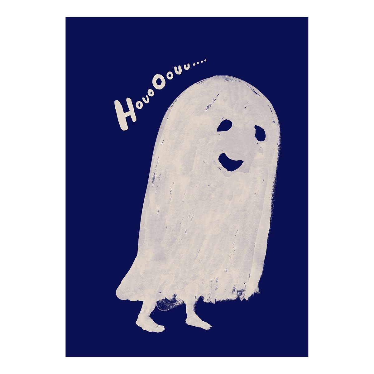 Paper Collective HouoOouu white plakat 50 x 70 cm
