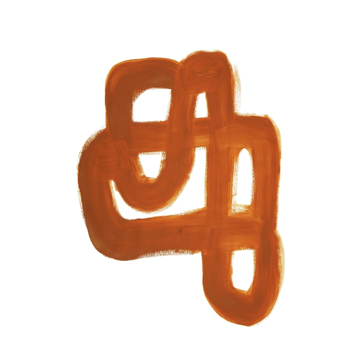 Orange Brush plakat, 30 x 40 cm Paper Collective