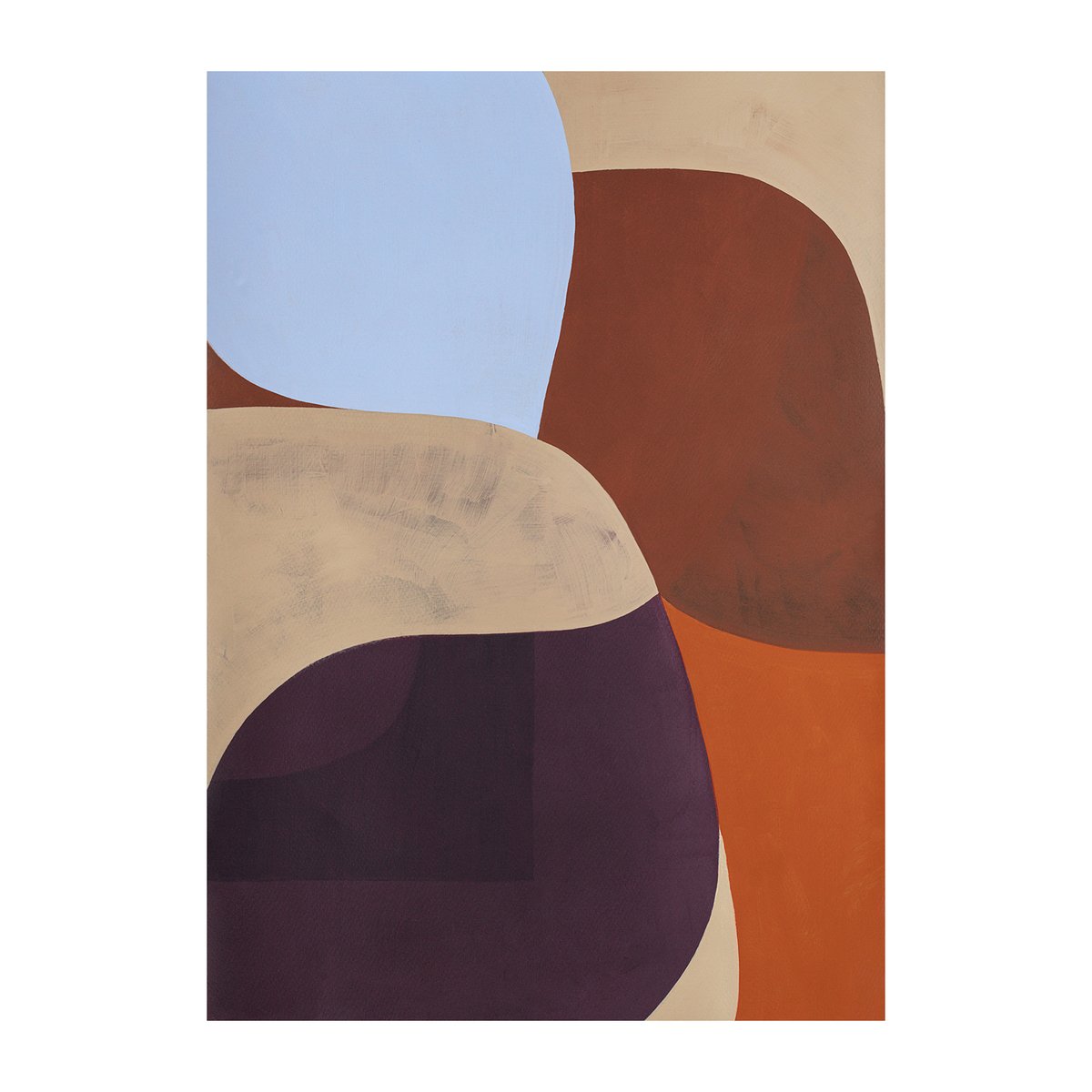 Paper Collective Painted Shapes 02 plakat 50x70 cm