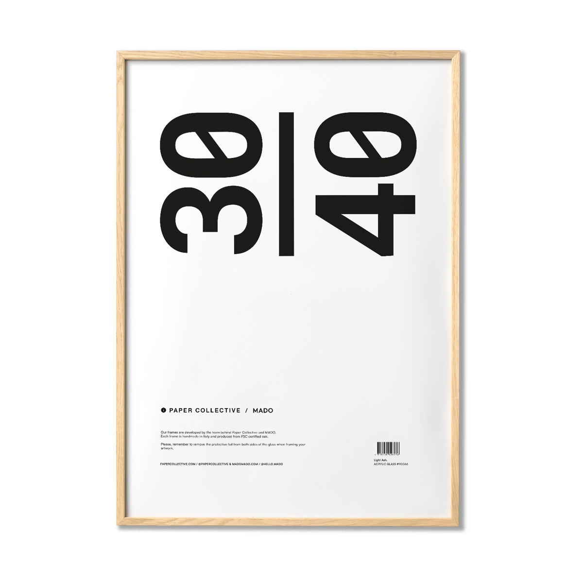 Paper Collective Paper Collective ramme plexiglass-ask 30x40 cm