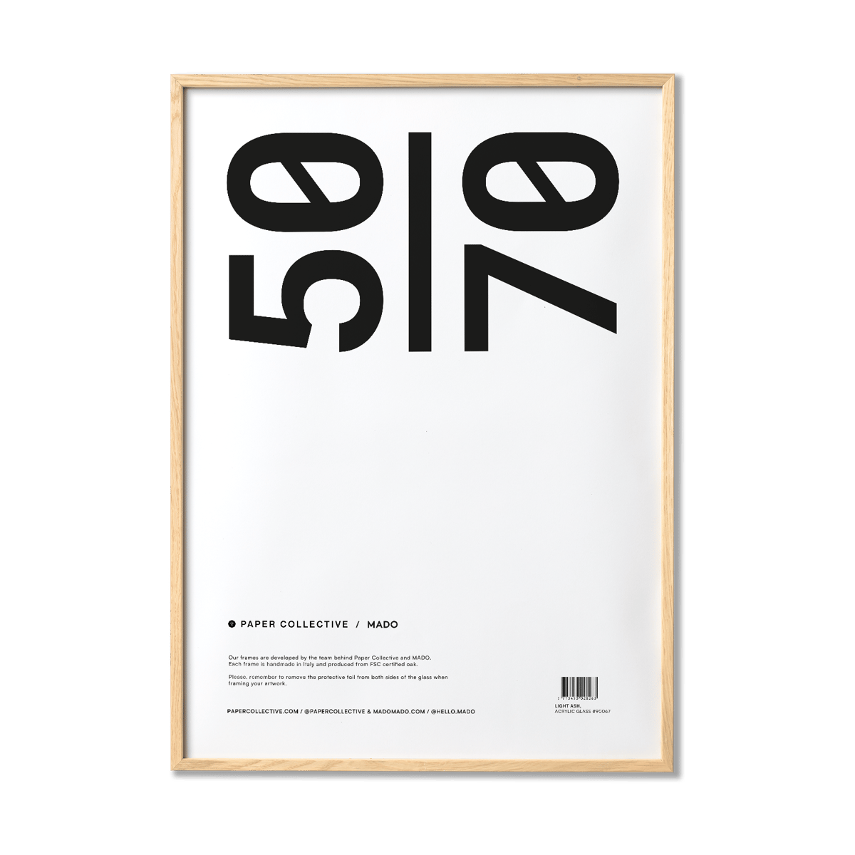 Paper Collective Paper Collective ramme plexiglass-ask 50x70 cm