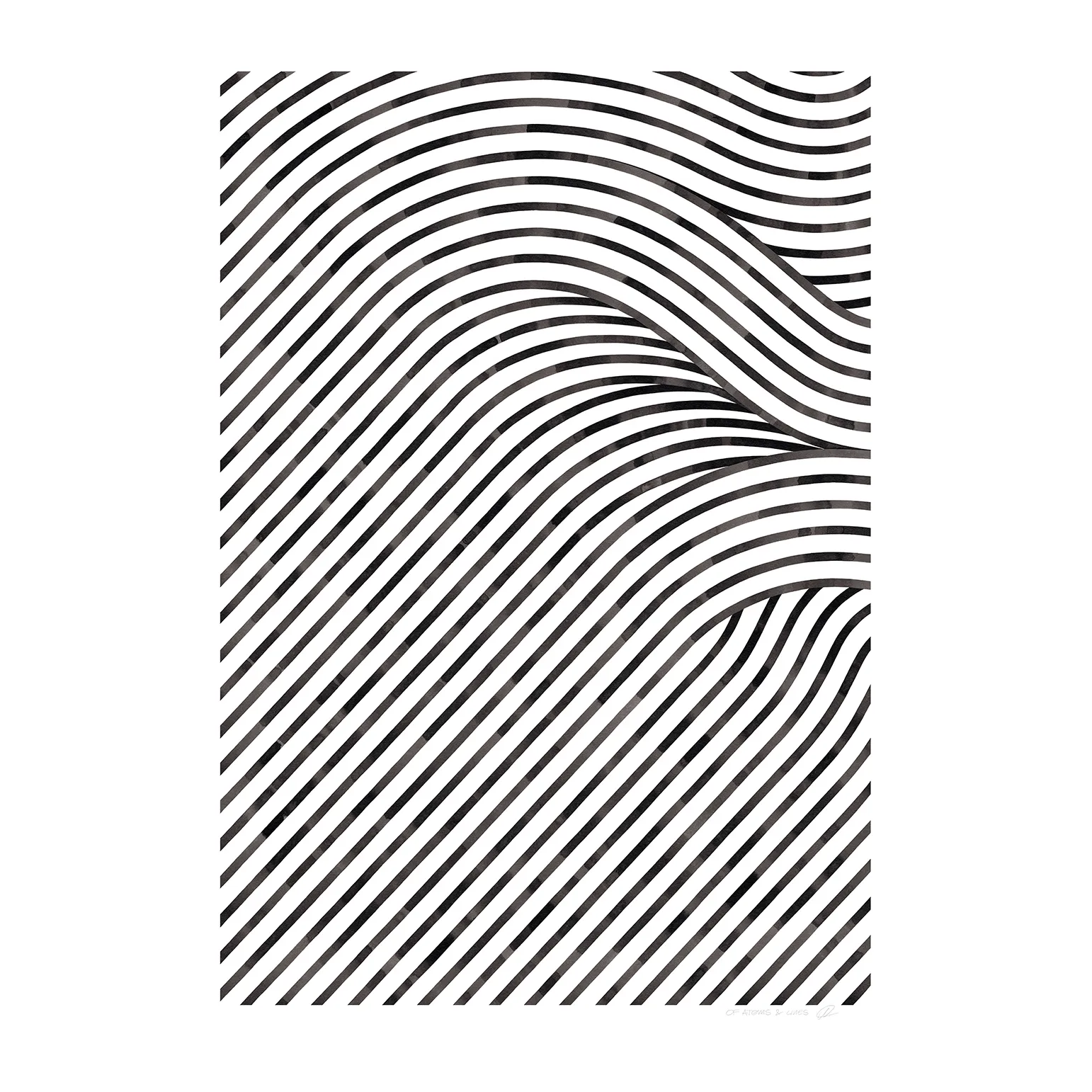 Quantum Fields 02 plakat, 30x40 cm Paper Collective