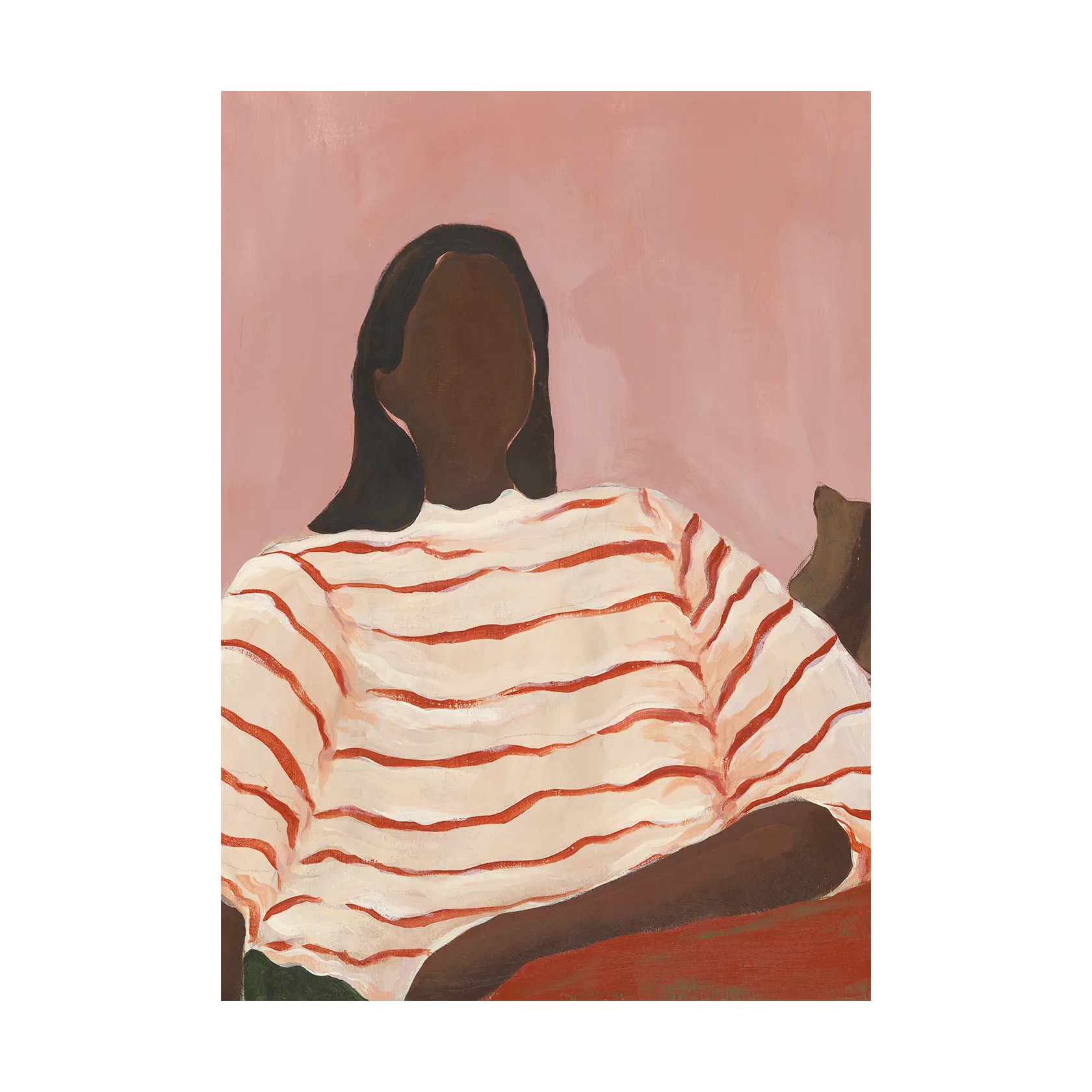 Red Stripes poster, 30x40 cm Paper Collective