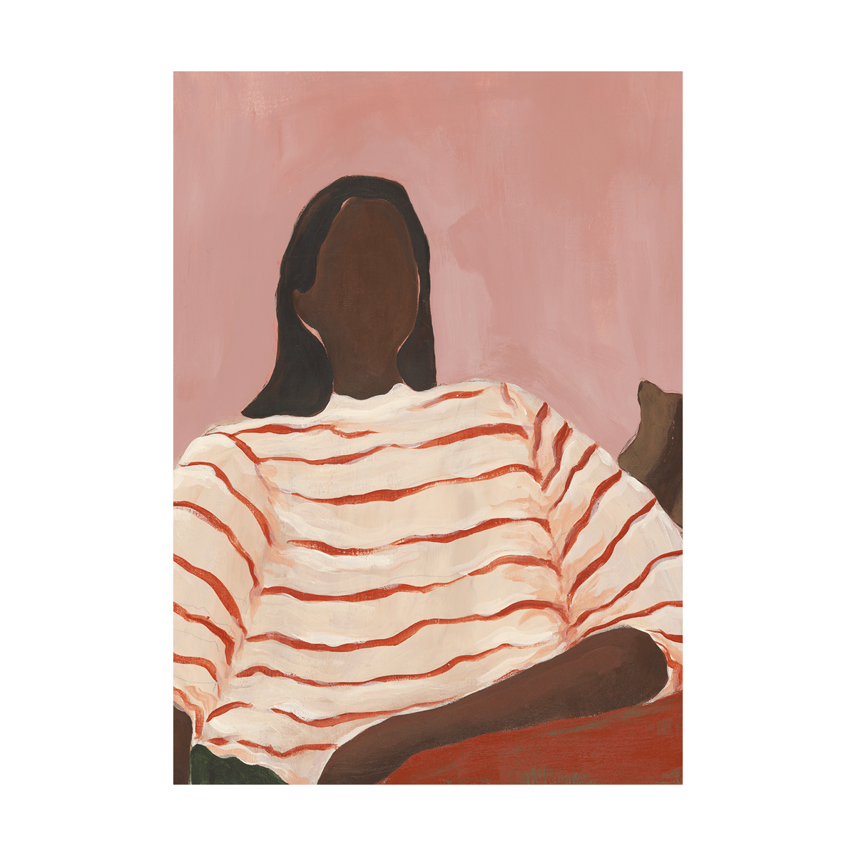 Paper Collective Red Stripes poster 30x40 cm