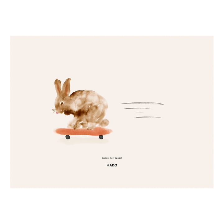 Rocky the Rabbit plakat, 30 x 40 cm Paper Collective