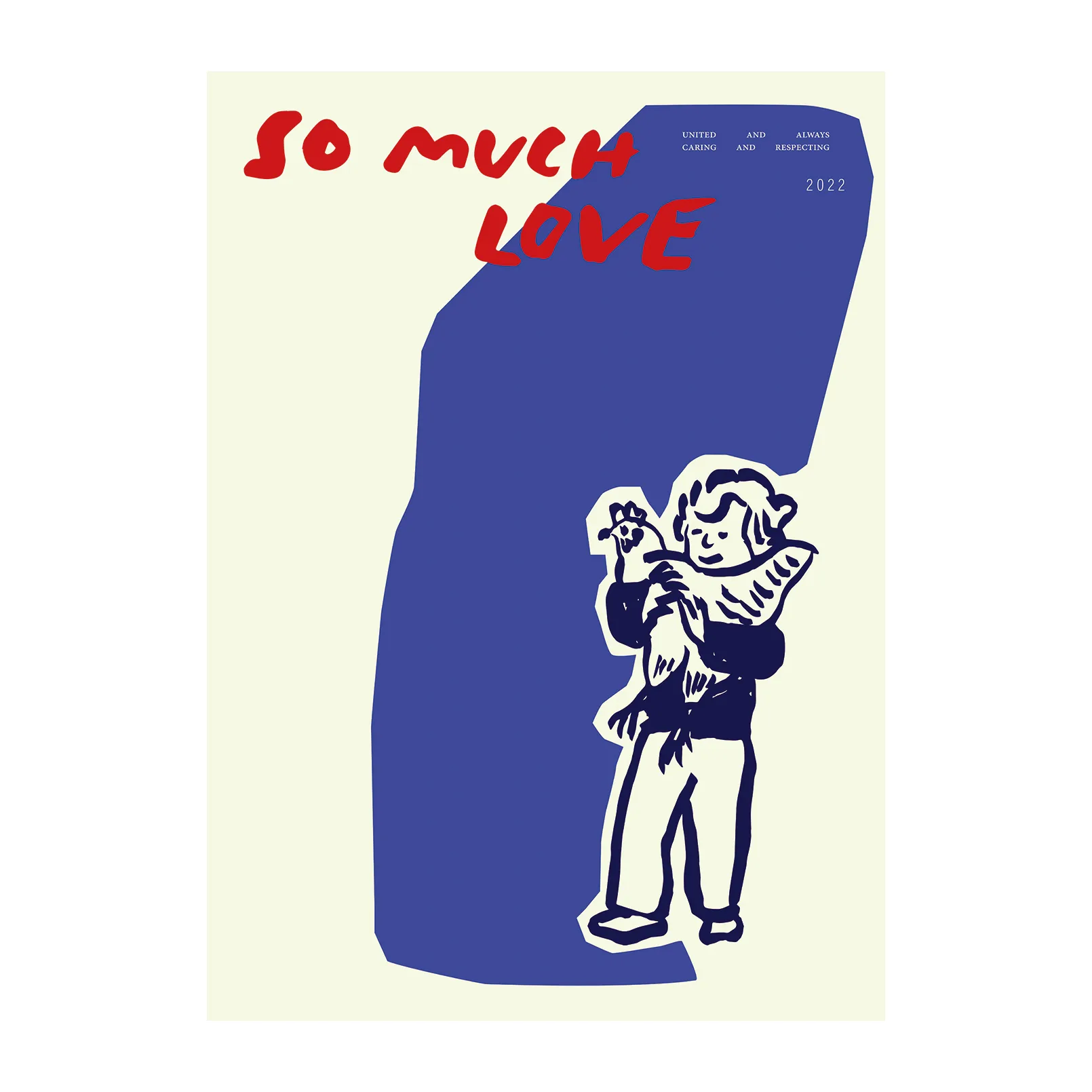 So Much Love Chicken plakat, 30 x 40 cm Paper Collective