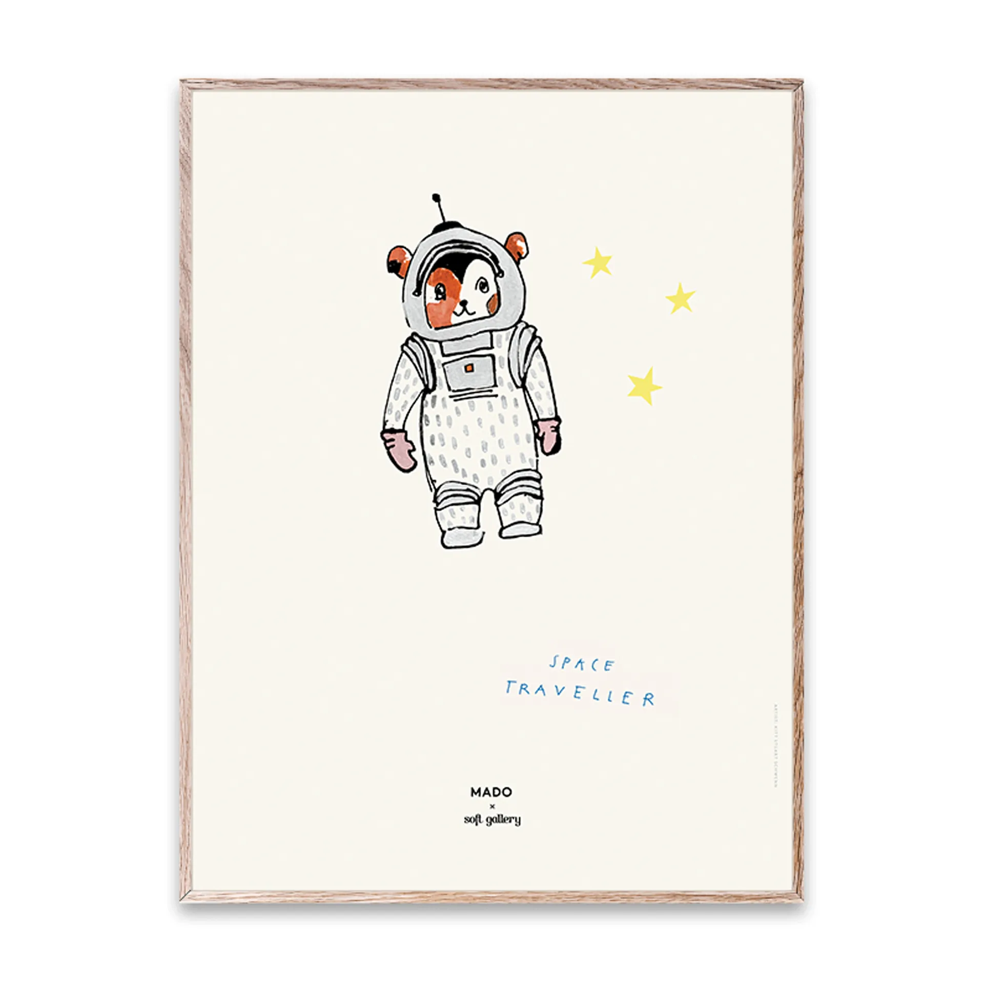Space Traveller plakat, 30 x 40 cm Paper Collective