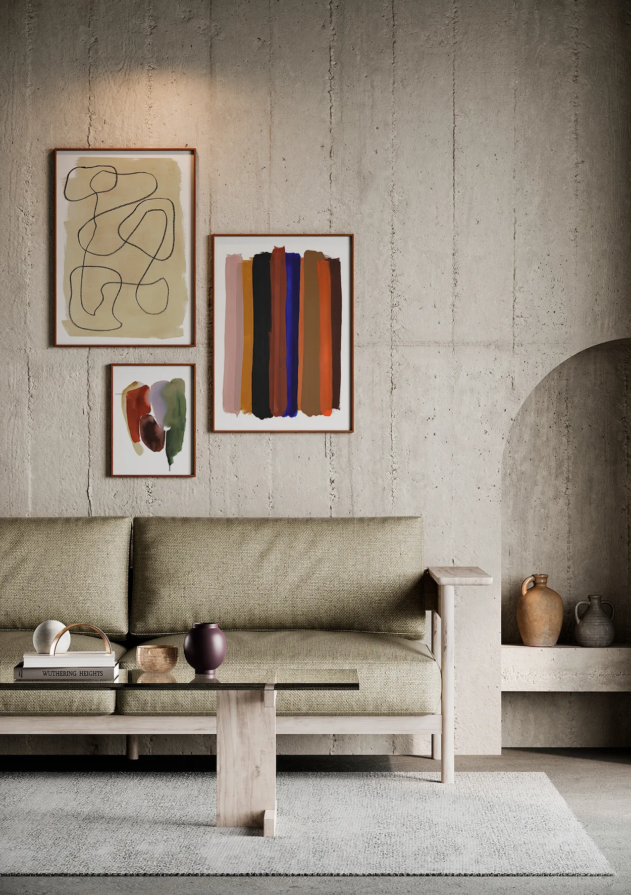 Stripes plakat, 50 x 70 cm Paper Collective