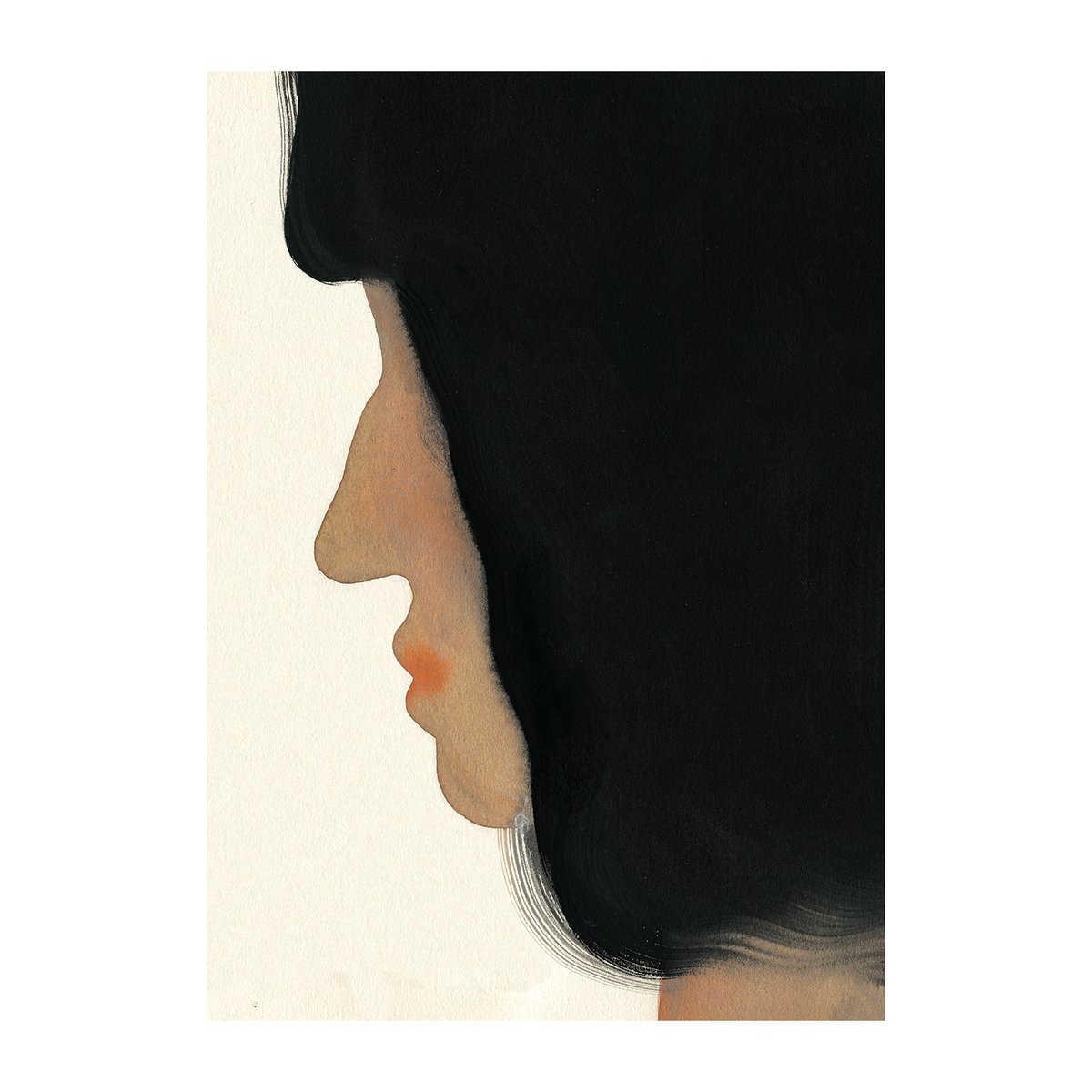 Paper Collective The Black Hair plakat 50 x 70 cm