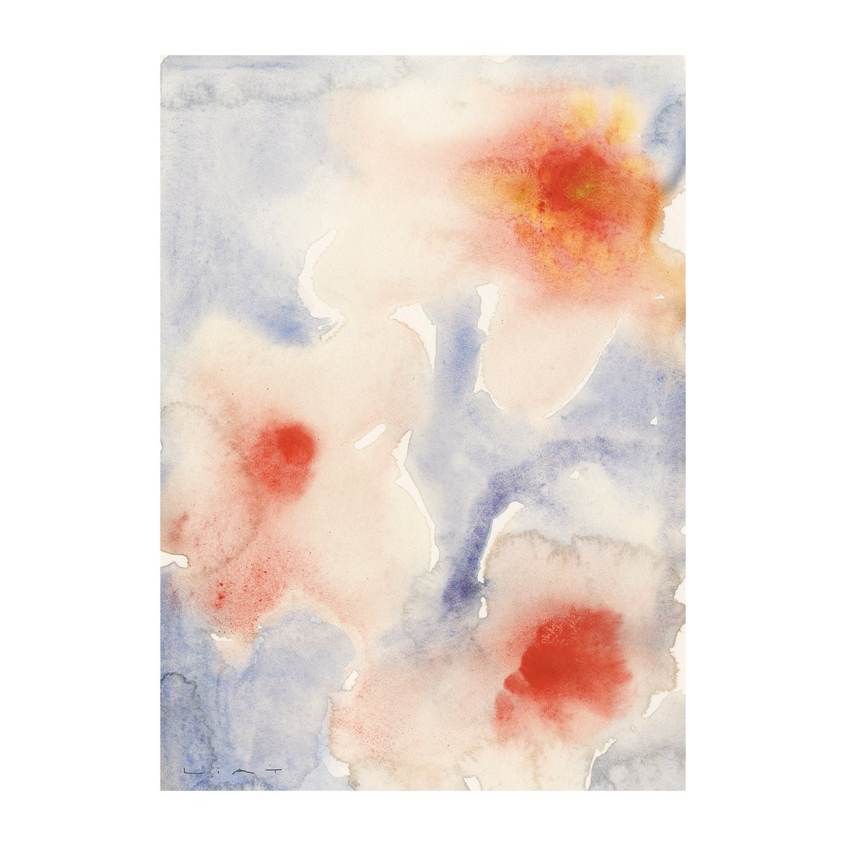 Paper Collective Three Flowers plakat 30 x 40 cm